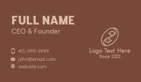 Yin Yang Coffee Bean Business Card