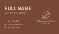 Yin Yang Coffee Bean Business Card