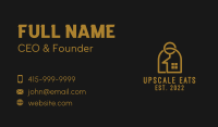 Gold Keychain House Business Card Image Preview