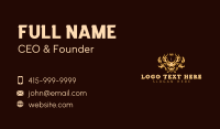 Elegant Deer Crest Business Card Design