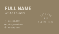 Generic Simple Brand Business Card