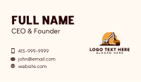 Backhoe Business Card example 2