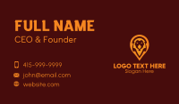 Lion Location Pin Business Card Design