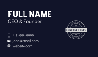 Creative Business Card example 1