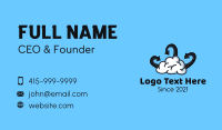 Brain Cloud Arrow Business Card Design