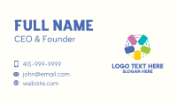Colorful Price Tag Star Business Card