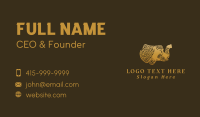 Gold Elephant Mandala Business Card