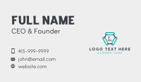 Hexagon Chain Hardware Business Card