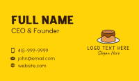 Cartoon Pudding Cake Business Card Design