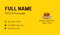 Cartoon Pudding Cake Business Card