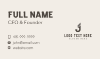 Modern Professional Letter J Business Card