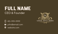 Premium Royalty Crest Business Card