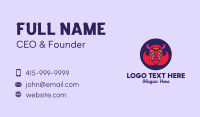Evil Game Character  Business Card