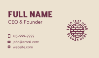 Brick Wall Badge Business Card Design