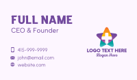 Multicolor Medical Cross Star Business Card Design