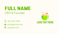 Tropical-drinks Business Card example 3