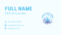 Building Pressure Washer Business Card Design