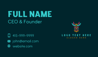 Maori Culture Mask Business Card