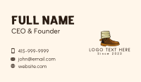 Classic Winter Boots Business Card