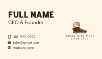 Hiking Shoes Business Card example 1