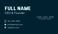 Futuristic Digital Tech Business Card