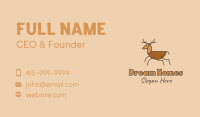 Wild Brown Deer  Business Card