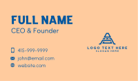 Blue Tribal Letter A  Business Card