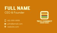 Burger App Business Card