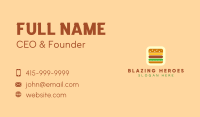 Burger App Business Card Image Preview