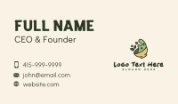 Green Leaf Salad Bowl Business Card Design