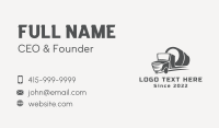 Industrial Concrete Mixer Business Card Design