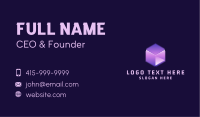 Cyber 3D Cube Business Card