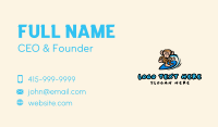 Cartoon Monkey Surf Business Card Design