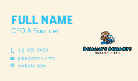 Cartoon Monkey Surf Business Card