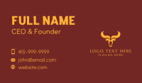 Bull Horns Business Card example 4