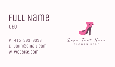 Fashion Stylist Stiletto  Business Card