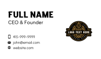 Brewery Hops Ornamental Business Card Design