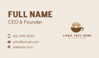 Modern Coffee Vinyl Business Card Design