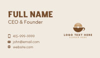 Modern Coffee Vinyl Business Card