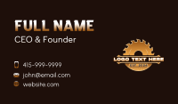 Woodwork Saw Carpentry Business Card