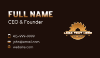 Woodwork Saw Carpentry Business Card Design