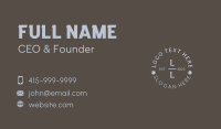 Clover Leaf Emblem Lettermark Business Card