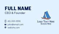 Ocean Sailboat  Business Card