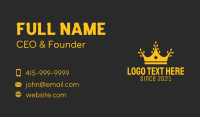 Gold Rice Crown Business Card Design