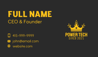 Gold Rice Crown Business Card