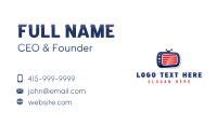 American Television Media Business Card Design