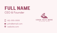 Hand Floral Spa Business Card