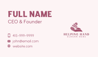 Hand Floral Spa Business Card Image Preview