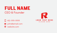 Hammer Construction Letter R Business Card