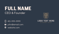Eagle Shield Letter A Business Card